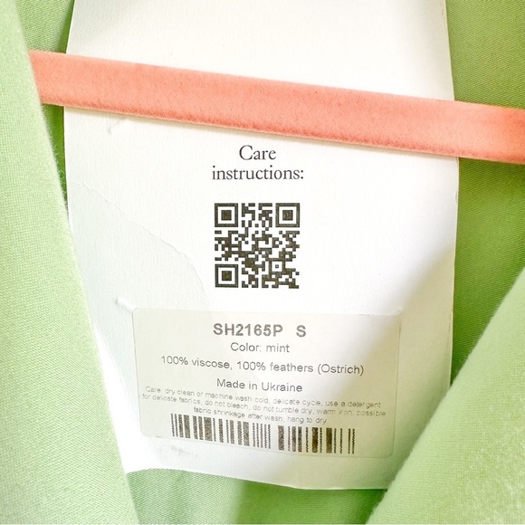 NWT Sleeper Mint Green Button Front Pajama Top Oversized sz Small - Picture 9 of 9